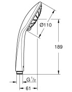 Dušo galva Grohe Euphoria 110 Duo, 2 srovių