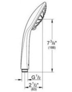 Dušo galva Grohe Euphoria 110 Massage, 3 srovių