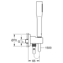 Rankinis dušelis Grohe Euphoria Cosmopolitan Stick