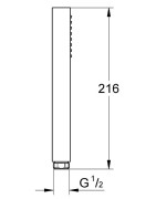 Rankinis dušelis Grohe Euphoria Cube+ Stick, 1 srovės