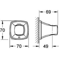 Dušo laikiklis Grohe Grandera, chromo/aukso spalvos