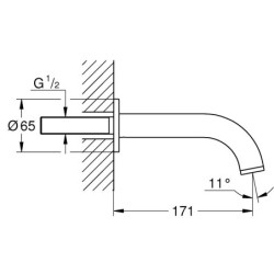 Potinkinis vonios snapas Grohe Atrio, 171 mm, "cool sunrise"