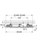 Dušo galva Grohe Rainshower F-Series 20", 508x508 mm
