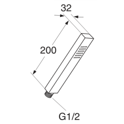 Dušo galva Gustavsberg G1, chromuota
