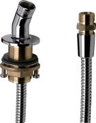 Paslėpto montavimo dušo laikiklis su žarna Hansgrohe