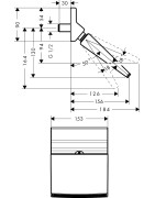 Potinkinė dušo galva Hansgrohe Raindance Rainfall 150