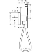 Dušo laikiklis su dušo galva Hansgrohe Porter Unit 120