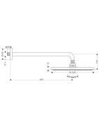 Potinkinė dušo galva Hansgrohe Raindance S 300, su alkūne