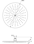 Dušo galva Ideal Standard Joy, 300 mm