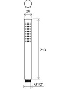 Dušo galvutė Ravak Chrome 957.00, 1 funkcijos