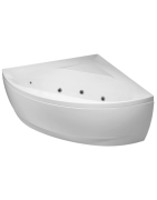 Vonia Balteco Linea 140x140 cm, su apdaila E17 ir persipylimu OS