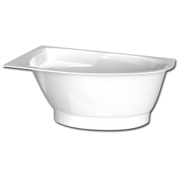 Vonios panelė Paa Tre, baltos spalvos, maža