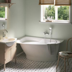 Vonios panelė Paa Tre, baltos spalvos, maža