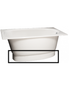 Vonios panelė Paa Uno, baltos spalvos