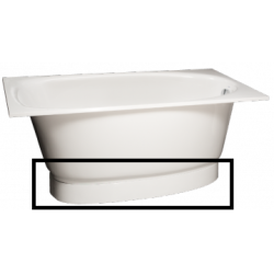 Vonios panelė Paa Uno, baltos spalvos