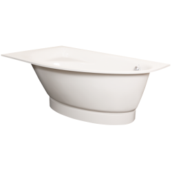 Vonios panelė Paa Tre Grande, baltos spalvos, maža