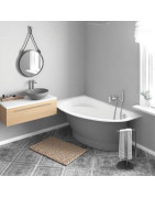 Vonios panelė Paa Tre Grande, baltos spalvos, maža