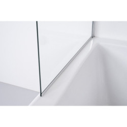 Vonios sienelė Baltijos Brasta Mija 90 cm, skaidriu stiklu