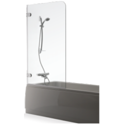 Vonios sienelė Baltijos Brasta Meda 80 cm, skaidriu stiklu