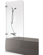 Vonios sienelė Baltijos Brasta Gaja 75 cm, skaidriu stiklu