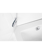 Vonios sienelė Baltijos Brasta Meda 90 cm, rudu stiklu