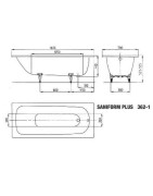 Vonia Kaldewei Saniform Plus 160x70 cm, su perlo efektu
