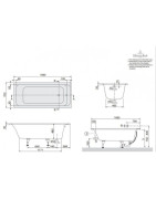 Stačiakampė vonia Villeroy Boch Omnia Architektura 170x70 cm