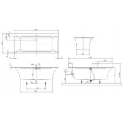 Stačiakampė vonia Villeroy Boch Quaryl 170x75 cm