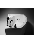 Vonia Balteco Rhea 169x118 cm, su apdaila E15, masažinė, DJ1