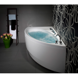 Vonia Balteco Idea 160x95 cm, su apdaila E15 (dešinė), masažinė