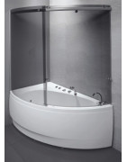 Vonia Balteco Idea 160x95 cm, su apdaila E15 (dešinė), masažinė