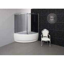 Vonia Balteco Linea 150x150 cm, su apdaila E17, masažinė, A3