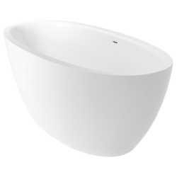 Akmens masės vonia Balteco Flo, 169x84x63 cm, poliruota