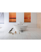 Akmens masės vonia Balteco Flo, 169x84x63 cm, poliruota