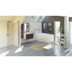 Vonia Balteco Piano 171x101 cm, su apdaila E15 (dešinė)