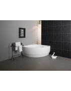 Vonia Balteco Metro 155x155 cm, su apdaila E17, masažinė