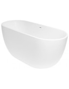 Akmens masės vonia Balteco Halo, 169x72x64 cm, dažytais šonais