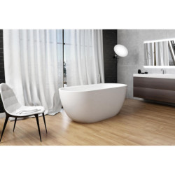 Akmens masės vonia Balteco Halo, 169x72x64 cm, dažytais šonais