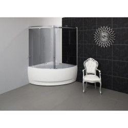 Vonia Balteco Linea 150x150 cm, su apdaila E17, masažinė, C2Z1