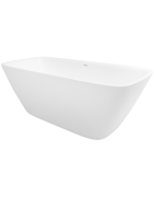 Akmens masės vonia Balteco Dune, 174x79x63 cm, su uždanga