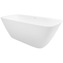 Akmens masės vonia Balteco Dune, 174x79x63 cm, su uždanga