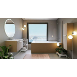 Vonia Balteco Forma 169x75 cm, su apdaila E5, masažinė