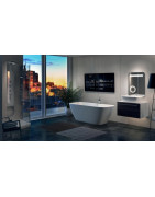 Akmens masės vonia Balteco Dune, 174x79x63 cm, su maišytuvais