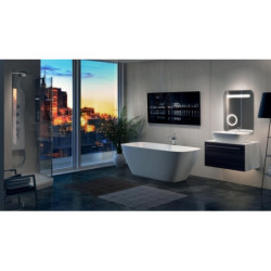 Akmens masės vonia Balteco Dune, 174x79x63 cm, su maišytuvais