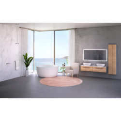 Akmens masės vonia Balteco Allure, 134x64 cm