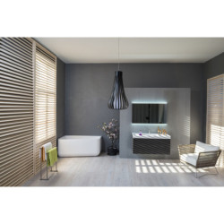 Akmens masės vonia Balteco Gamma, 149x62/85x67 cm, poliruota