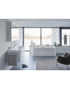 Vonia Duravit Happy D.2 180x80 cm, su panele ir kojomis, kairė