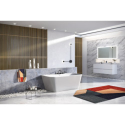 Akmens masės vonia Balteco Como, 170x75x63 cm, poliruota