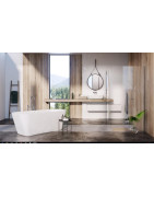 Akmens masės vonia Balteco Como, 170x75x63 cm, poliruota