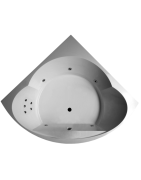 Vonia Balteco Metro 155x155 cm, su apdaila E17, masažinė